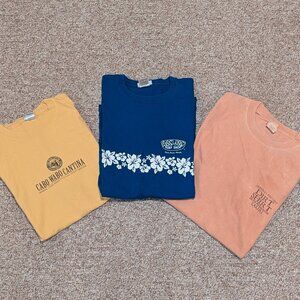 Lot of (3) Cabo Wabo cantina-Ron Jon-Kauai Beach Themed T-Shirts, Men's 2XL